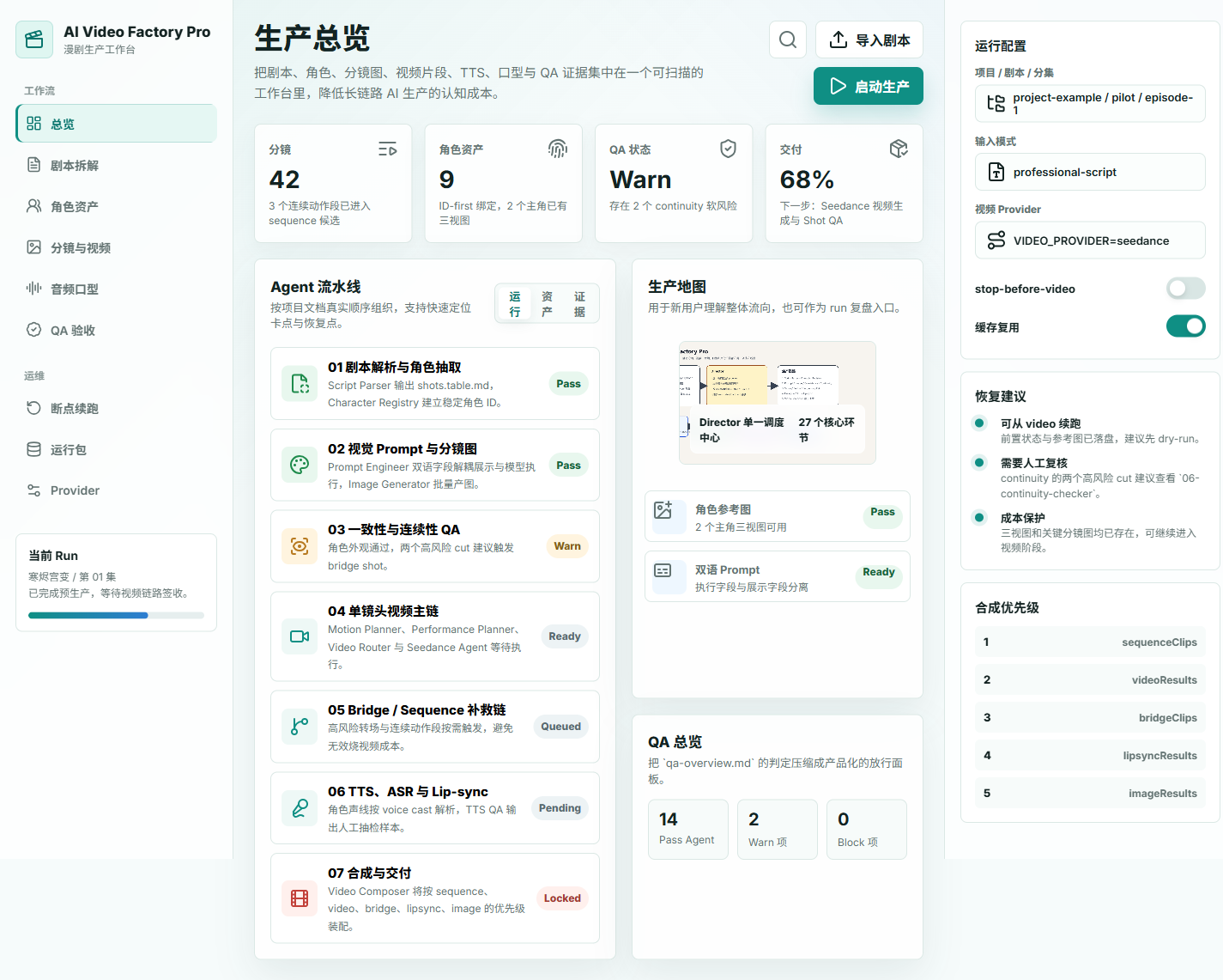 AI Video Factory Pro 展示图