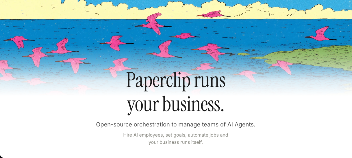 Paperclip Auto Marketing 多智能流程商业控制台 预览图